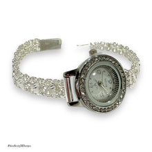 RELOJ ESLABÓN CHINO C/ CORAZONES PARA DAMA - PLATA .925
