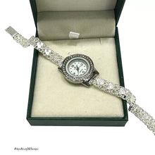 RELOJ ESLABÓN CHINO C/ CORAZONES PARA DAMA - PLATA .925