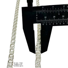 CADENA ESLABÓN CHINO 7 mm - 60 cm H. MANO - PLATA .925
