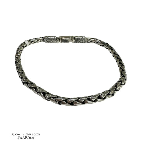 PULSO PAVONADO ESPIGA PETATILLO  - PLATA .925