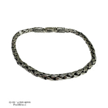 PULSO PAVONADO ESPIGA PETATILLO  - PLATA .925