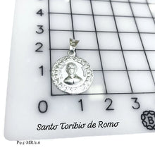 MEDALLA SANTO TORIBIO DE ROMO - PLATA .925