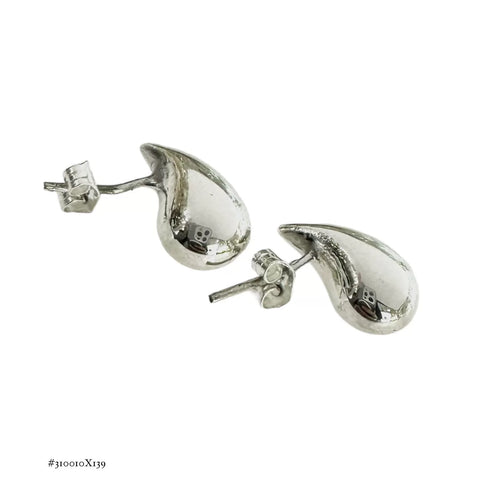 ARETE GOTA TIPO BV (2 TAMAÑOS) - PLATA .925