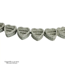 PULSO CORAZONES ZIRCONIA - PLATA .925