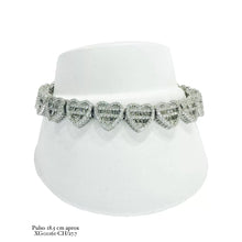 PULSO CORAZONES ZIRCONIA - PLATA .925