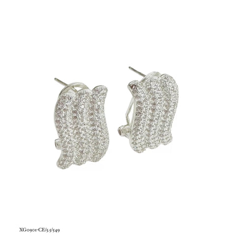 ARETE TRIPLE ONDA ZIRCONIAS - PLATA .925