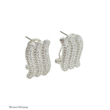 ARETE TRIPLE ONDA ZIRCONIAS - PLATA .925