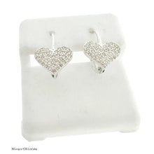 ARETE CORAZÓN COLGANTE CON ZIRCONIA - PLATA .925