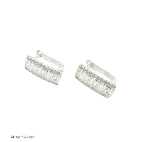 ARETE GREGAS CON ZIRCONIA - PLATA .925