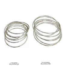 SEMANARIO LISO TIPO TUBULAR 6 CM  - PLATA .925