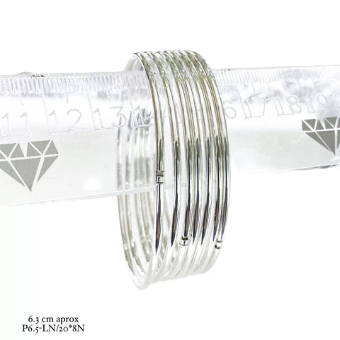 SEMANARIO LISO TIPO TUBULAR 6 CM  - PLATA .925