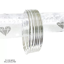 SEMANARIO LISO TIPO TUBULAR 6 CM  - PLATA .925