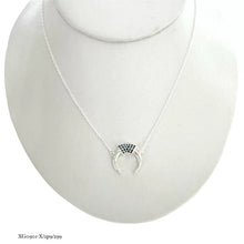 GARGANTILLA TIPO MEDIA LUNA - PLATA .925