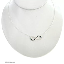 GARGANTILLA INFINITO CON OJOS TURCOS - PLATA .925