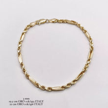 PULSO TORSAL FÍGARO 3 MM -  ORO 10K