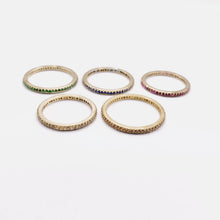 ANILLO CHURUMBELA COMPLETA CON ZIRCONIAS GOLDEN - ORO 10K