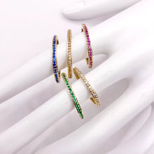 ANILLO CHURUMBELA COMPLETA CON ZIRCONIAS GOLDEN - ORO 10K