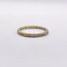 ANILLO CHURUMBELA COMPLETA CON ZIRCONIAS BLANCA - ORO 10K