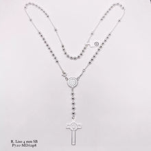 ROSARIO BOLA LISA 4 MM - SAN BENITO - PLATA .925