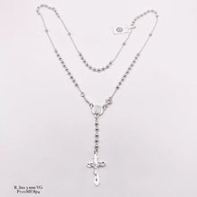 ROSARIO BOLA LISA 3MM - VIRGEN GUADALUPE - PLATA .925