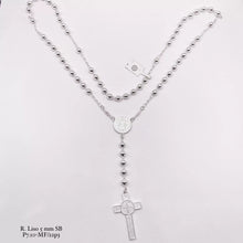 ROSARIO BOLA LISA 5 MM - SAN BENITO - PLATA .925