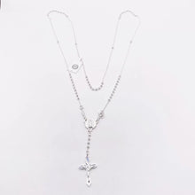 ROSARIO BOLA LISA 2MM - VIRGEN GUADALUPE - PLATA .925