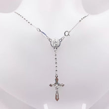 ROSARIO BOLA LISA 2MM - VIRGEN GUADALUPE - PLATA .925