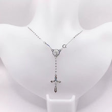 ROSARIO BOLA LISA 2MM - VIRGEN GUADALUPE - PLATA .925