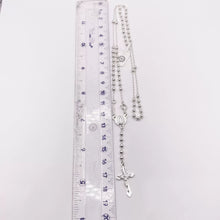 ROSARIO BOLA LISA 3MM - VIRGEN GUADALUPE - PLATA .925