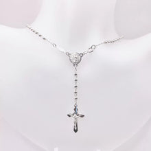 ROSARIO BOLA LISA 3MM - VIRGEN GUADALUPE - PLATA .925