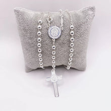 ROSARIO BOLA LISA 4 MM - SAN BENITO - PLATA .925