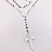 ROSARIO BOLA LISA 5 MM - SAN BENITO - PLATA .925