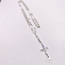 ROSARIO BOLA LISA 4.5 MM LIGERA - VIRGEN GUADALUPE - PLATA .925