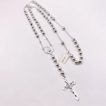 ROSARIO BOLA LISA 6 MM - VIRGEN GUADALUPE - PLATA .925