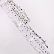 ROSARIO BOLA LISA 7 MM LIGERA - VIRGEN DE GUADALUPE - PLATA .925