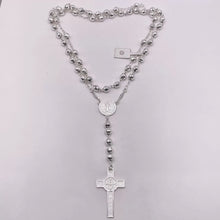 ROSARIO BOLA FACETADA 6 MM - SAN BENITO - PLATA .925