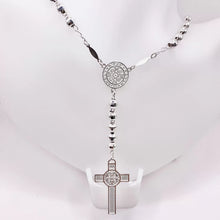 ROSARIO BOLA FACETADA 6 MM - SAN BENITO - PLATA .925