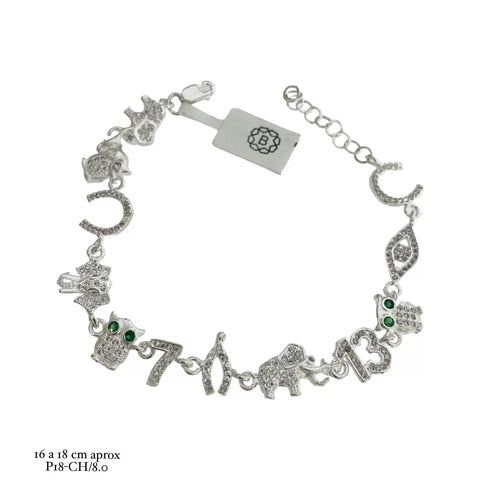 PULSERA AMULETO DE LA SUERTE - PLATA .925