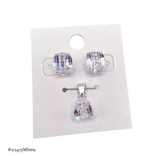 SET / JUEGO ZIRCONIA CURVEADA PETATILLO - PLATA .925