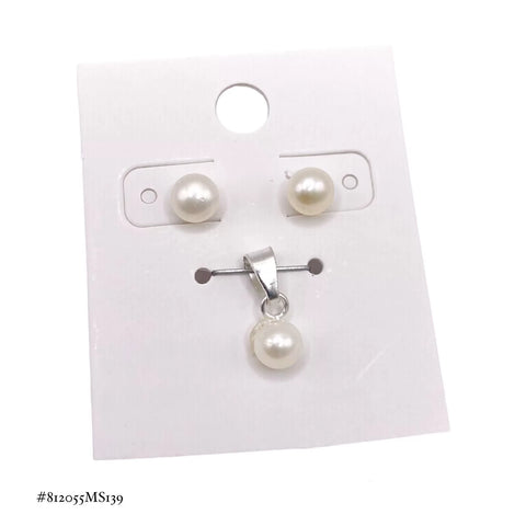 SET / JUEGO DE PERLA CULTIVADA CHICO - PLATA .925