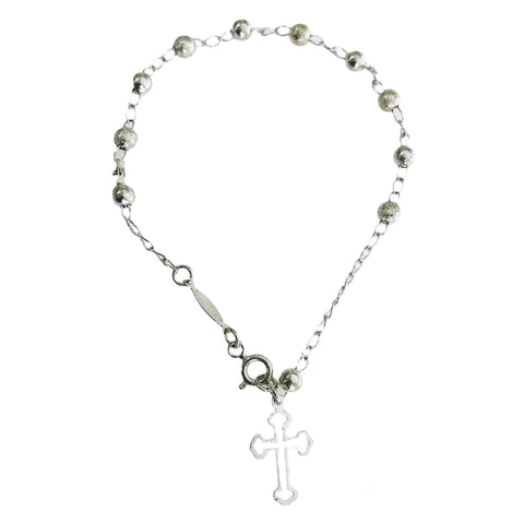 MISTERIO BOLA LISA Y ARENADA 4.5 mm - PLATA .925