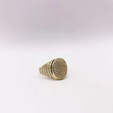 ANILLO OVALADO CON ZIRCONIA - ORO 10K