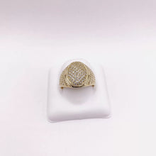 ANILLO OVALADO CON ZIRCONIA - ORO 10K