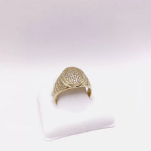 ANILLO OVALADO CON ZIRCONIA - ORO 10K