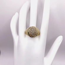 ANILLO OVALADO CON ZIRCONIA - ORO 10K