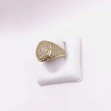 ANILLO OVALADO CON ZIRCONIA - ORO 10K