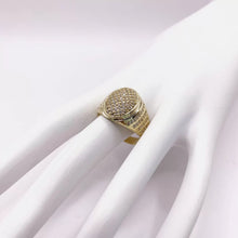 ANILLO OVALADO CON ZIRCONIA - ORO 10K