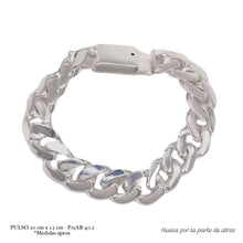 SET DE CADENA Y PULSO BARBADO - PLATA .925