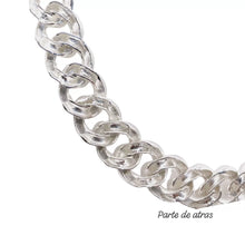 SET DE CADENA Y PULSO BARBADO - PLATA .925