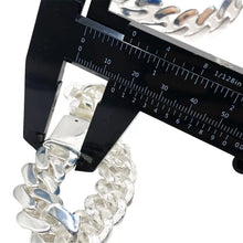 PULSO BARBADO 20 CM - 1.5 CM - PLATA .925